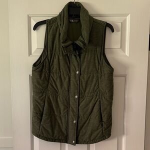 The North Face Dark Green Quilted Vest